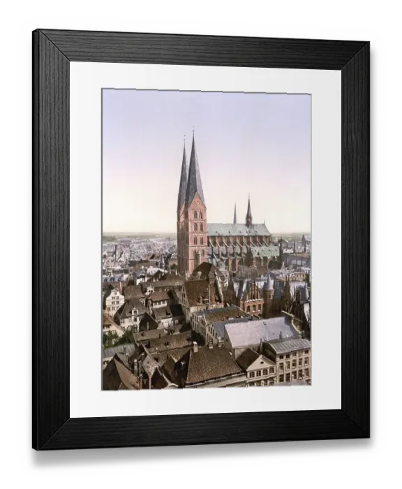 Framed Print : Luebeck St. Mary's Church, St