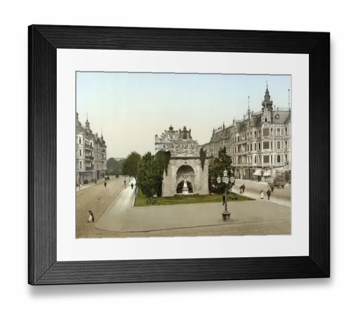 Framed Print : The Berlin Gate in Szczecin, today Szczecin in Poland