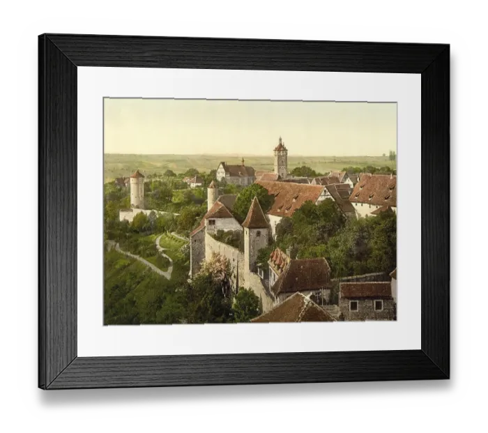 Framed Print : Panorama of Rothenburg ob der Tauber Framed Print : Panorama of Rothenburg ob der Tauber
