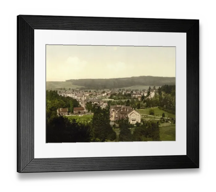 Framed Print : Bad Tabarz, a municipality and climatic health resort in the district of Gotha in Thuringia