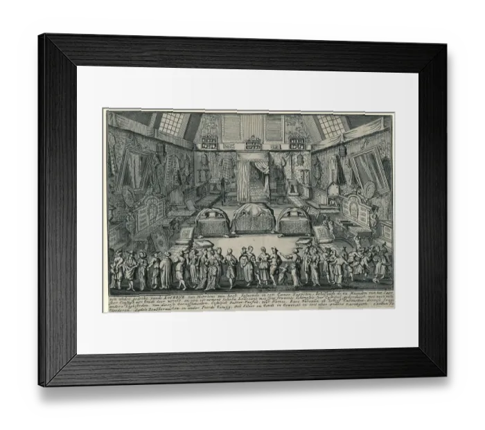 Framed Print : Gambling, Raffle, The Lottery of Henricus van Soest in Antwerp