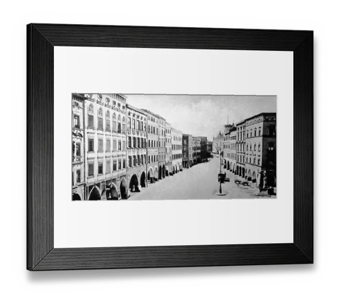 Framed Print : Max-Joseph-Platz square, 1905, Rosenheim Framed Print : Max-Joseph-Platz square, 1905, Rosenheim