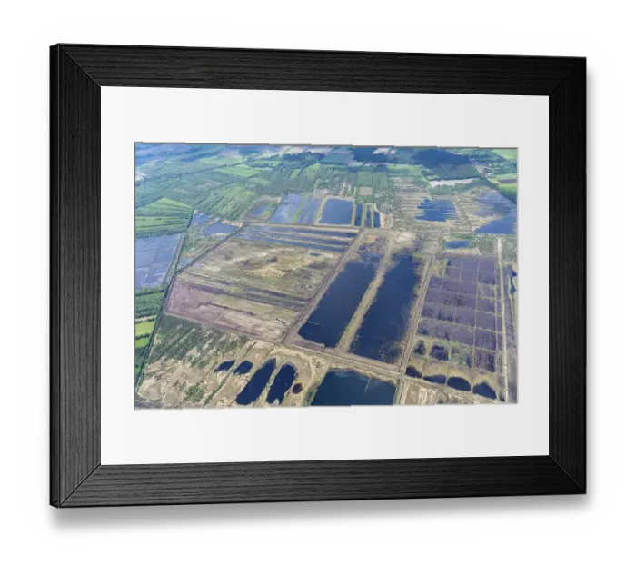 Framed Print : 20220522-3639 Aerial photograph of Huvenhoopsmoor