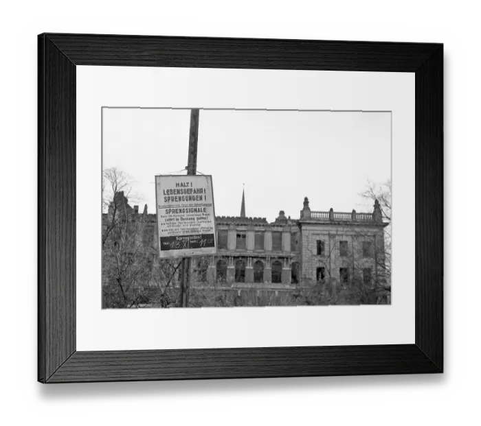 Framed Print : Demolition of the Museum of Fine Arts Framed Print : Demolition of the Museum of Fine Arts