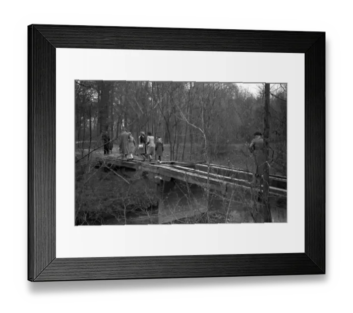 Framed Print : Stolen Bridge Boards, 1948, Leipzig