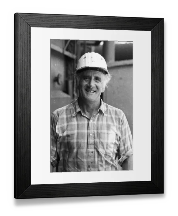 Framed Print : The Hansa colliery in Dortmund from the coking plant of the colliery with a view of the colliery grounds on 14