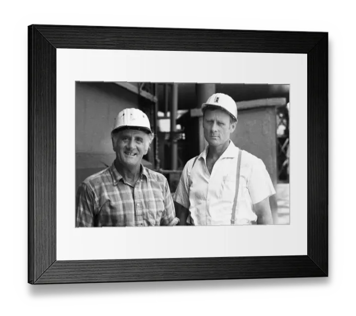 Framed Print : The Hansa colliery in Dortmund from the colliery's coking plant with a view of the colliery grounds on 14 Framed Print : The Hansa colliery in Dortmund from the colliery's coking plant with a view of the colliery grounds on 14
