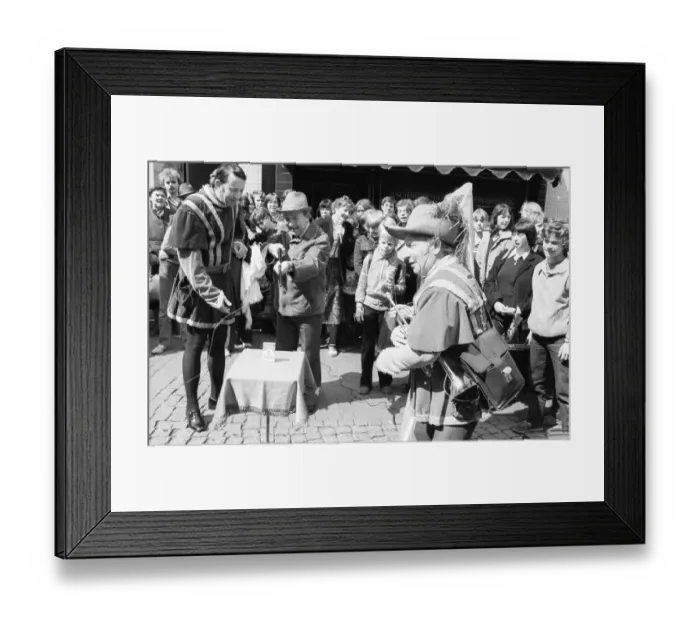 Framed Print : Artists from France performed at a street festival on 09 Framed Print : Artists from France performed at a street festival on 09