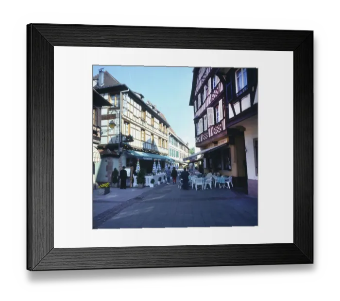 Framed Print : A bicycle tour through the Alsace