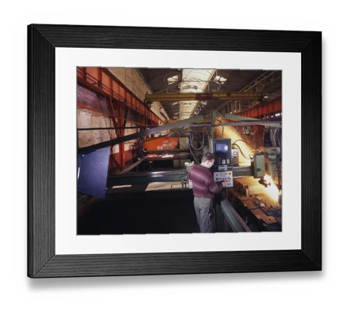Framed Print : Mechanical engineering, Hemer at the company Sundwiger Eisenwerke Framed Print : Mechanical engineering, Hemer at the company Sundwiger Eisenwerke