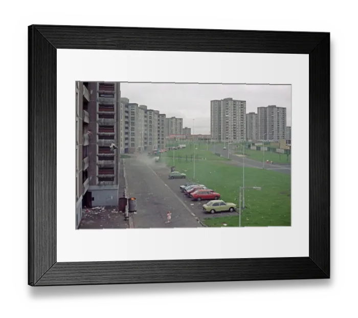 Framed Print : Shangan Road, tenements, tower blocks Framed Print : Shangan Road, tenements, tower blocks