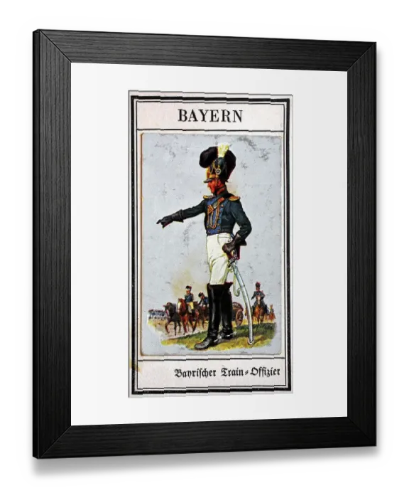 Framed Print : German uniforms of the 19th century Framed Print : German uniforms of the 19th century