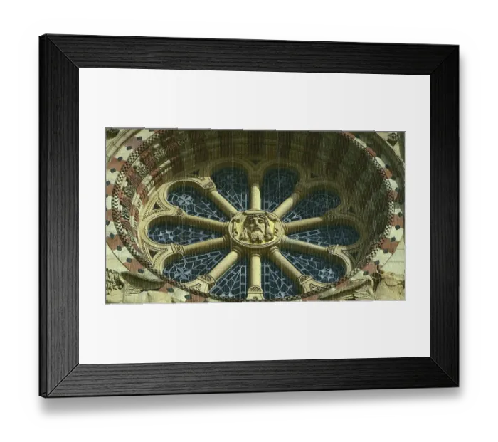 Framed Print : Facade and cobbled square of the famous UNESCO world heritage Speyer Cathedral