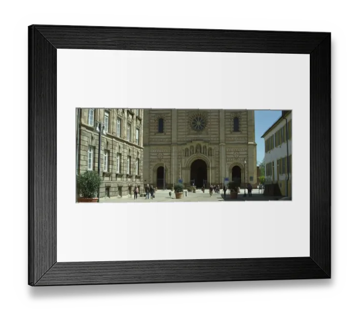 Framed Print : Facade and cobbled square of the famous UNESCO world heritage Speyer Cathedral Framed Print : Facade and cobbled square of the famous UNESCO world heritage Speyer Cathedral