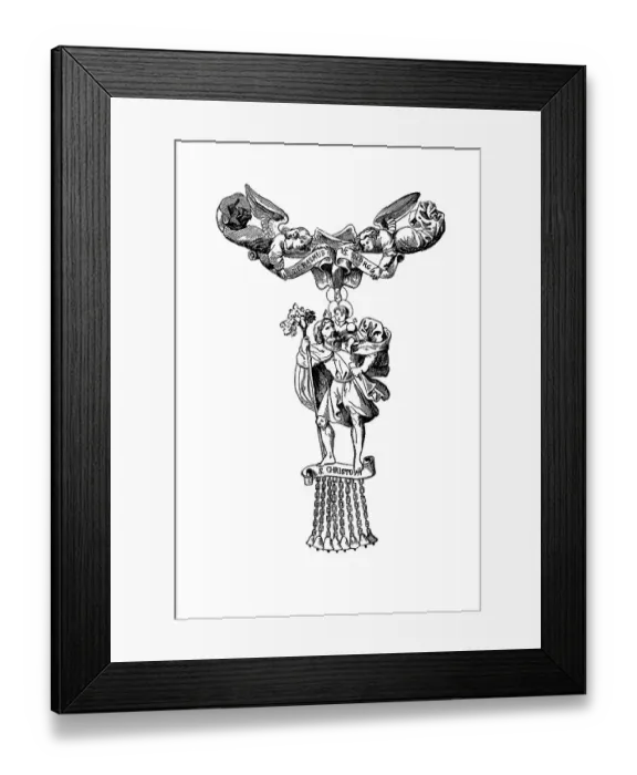 Framed Print : Symbol of the Order of St. Christopher