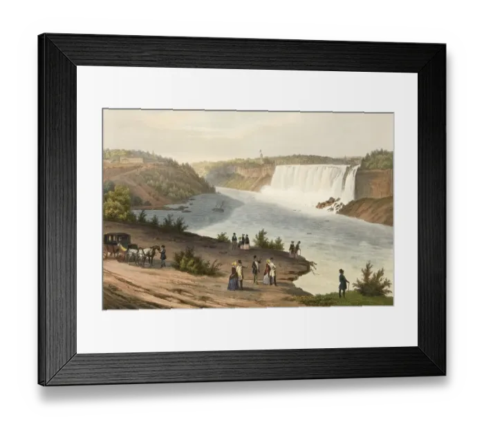 Framed Print : Niagara Falls, Niagara Falls, American Falls from Table Rock