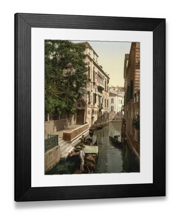 Framed Print : The San Marina Canal, in Venice, c