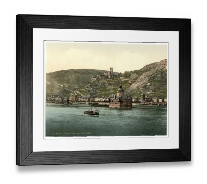 Framed Print : The Palatinate on the Rhine near Kaub Framed Print : The Palatinate on the Rhine near Kaub