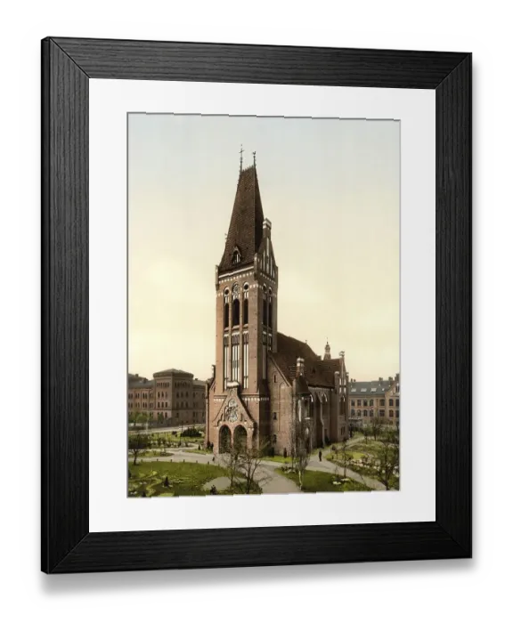 Framed Print : The church in Bromberg near Poznan