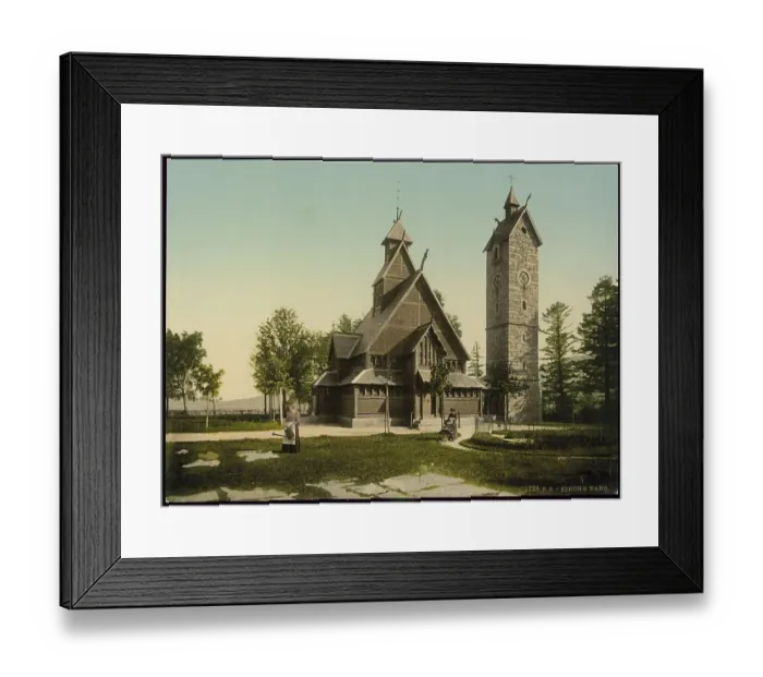 Framed Print : The church of Wang in the Giant Mountains Framed Print : The church of Wang in the Giant Mountains