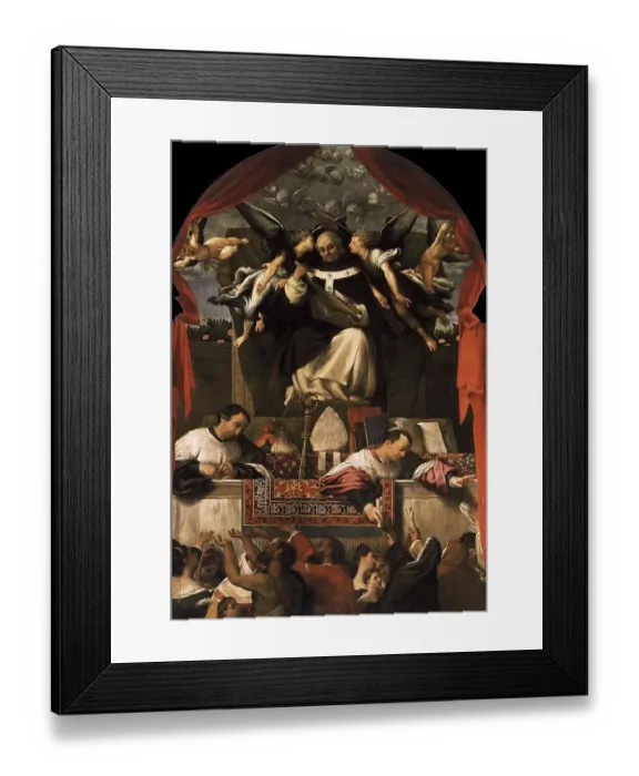 Framed Print : The Alms of St. Anthony, painting by Lorenzo Lotto Framed Print : The Alms of St. Anthony, painting by Lorenzo Lotto