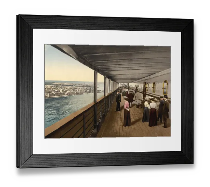 Framed Print : The Promenade Deck in the Grosser Kurfuerst