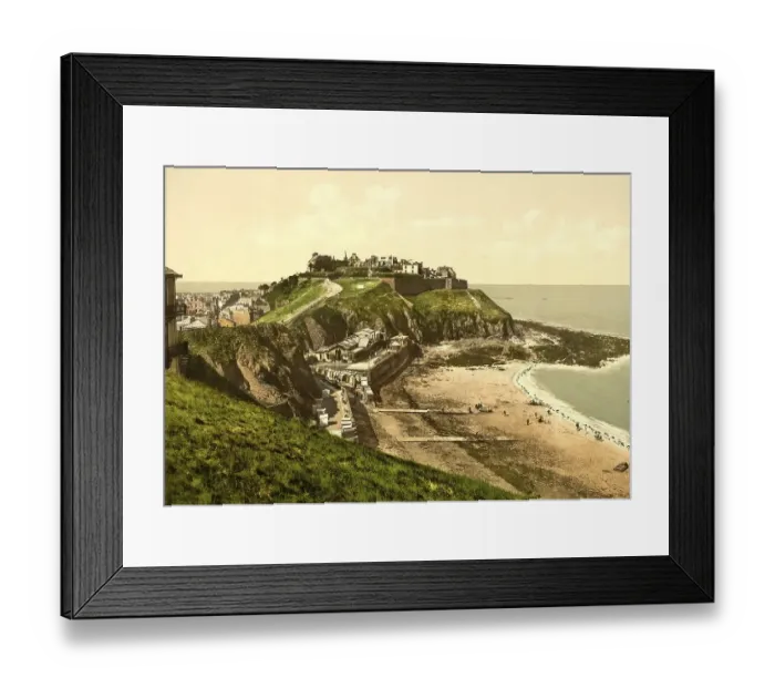 Framed Print : Upper Town and Beach, Granville in Normandy