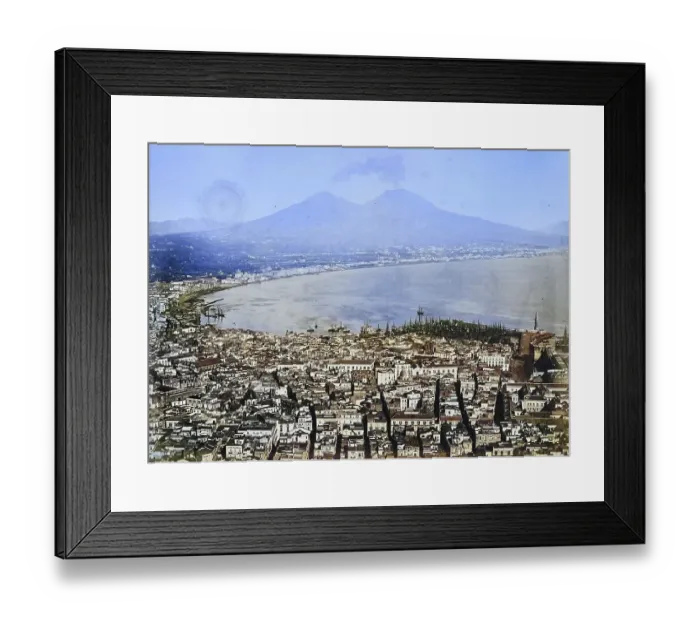 Framed Print : General view of Naples and Mount Vesuvius Framed Print : General view of Naples and Mount Vesuvius