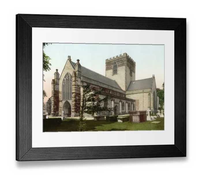 Framed Print : Cathedral of St Asaph is the smallest Episcopal church in England and Wales