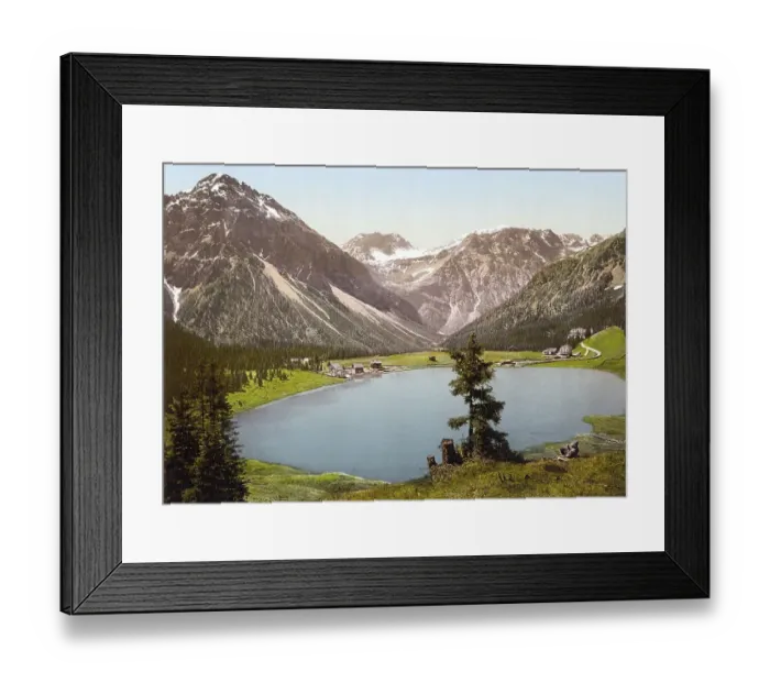Framed Print : The Obersee in Arosa, Canton Graubuenden