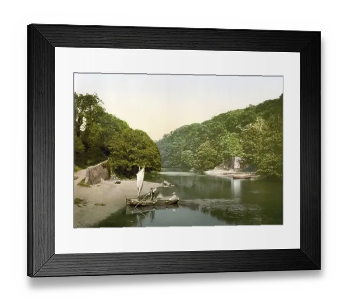 Framed Print : Old mill creek, Dartmouth, harbour town in the southern English county of Devon