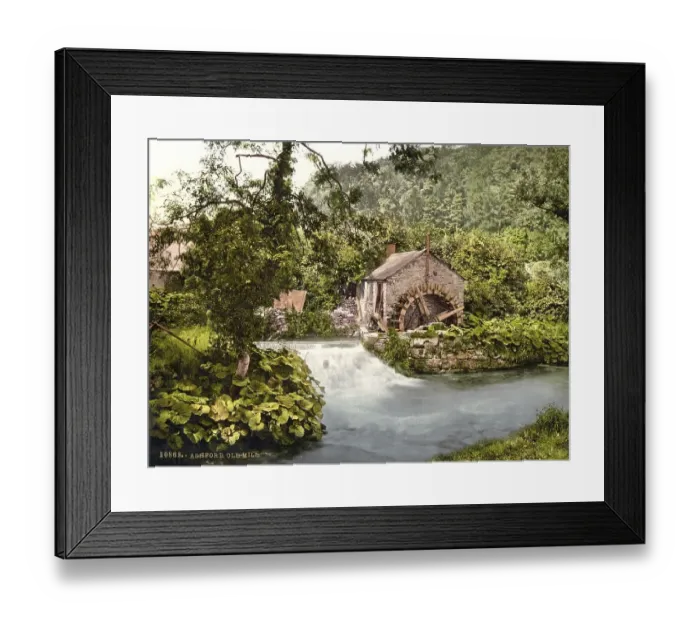 Framed Print : Ashford, old mill, Ashford-in-the-Water is a village and parish in the Derbyshire Peak District