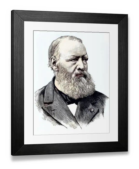 Framed Print : Hendrik Conscience, 1812, 1883