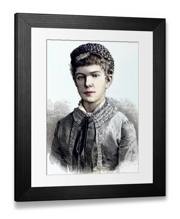 Framed Print : Archduchess Marie Valerie Mathilde Amalie of Austria