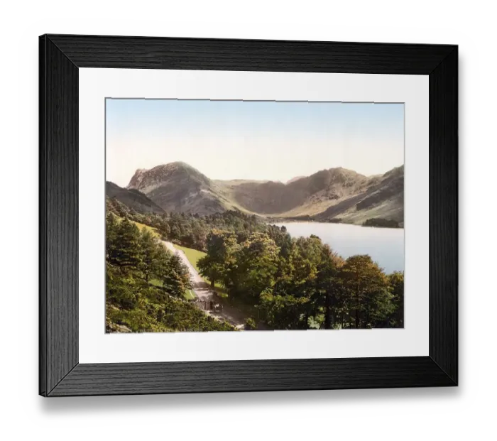 Framed Print : Buttermere and Hasness, Lake District