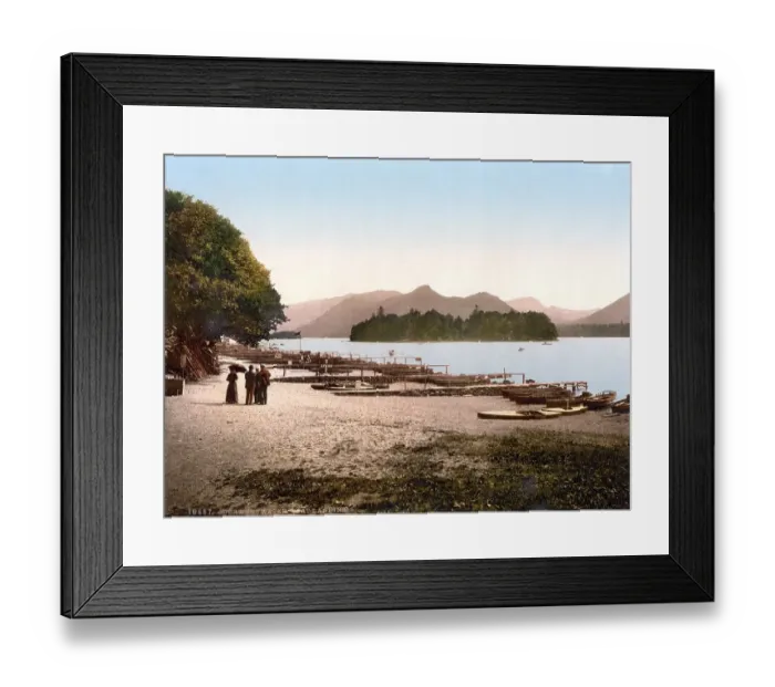 Framed Print : Boat mooring at Derwentwater, Lake District Framed Print : Boat mooring at Derwentwater, Lake District