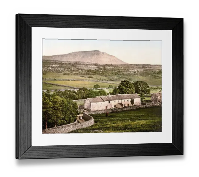 Framed Print : Ingleborough, the second highest mountain in the Yorkshire Dales in northern England Framed Print : Ingleborough, the second highest mountain in the Yorkshire Dales in northern England