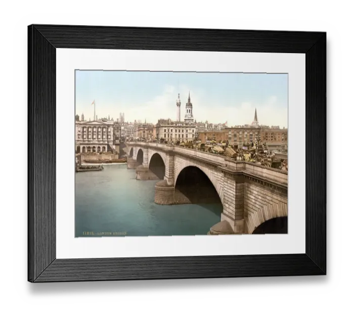 Framed Print : London Bridge, a road bridge over the River Thames in London