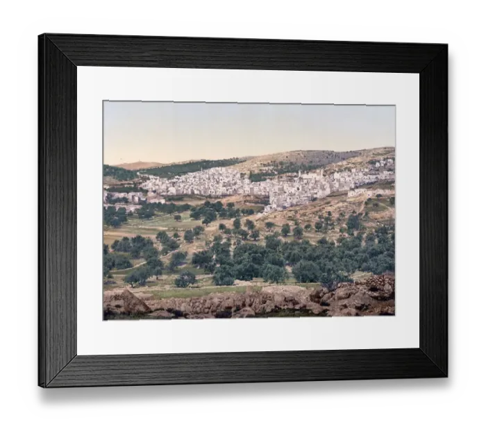 Framed Print : General view of Hebron, Holy Land