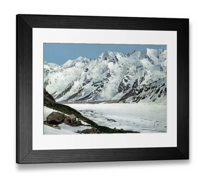 Framed Print : Glacier, Malte Brun is the highest peak in the Malte Brun Range