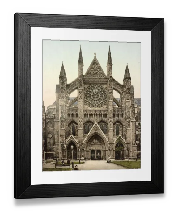 Framed Print : North view, Westminster Abbey, The Collegiate Church of St Peter Framed Print : North view, Westminster Abbey, The Collegiate Church of St Peter
