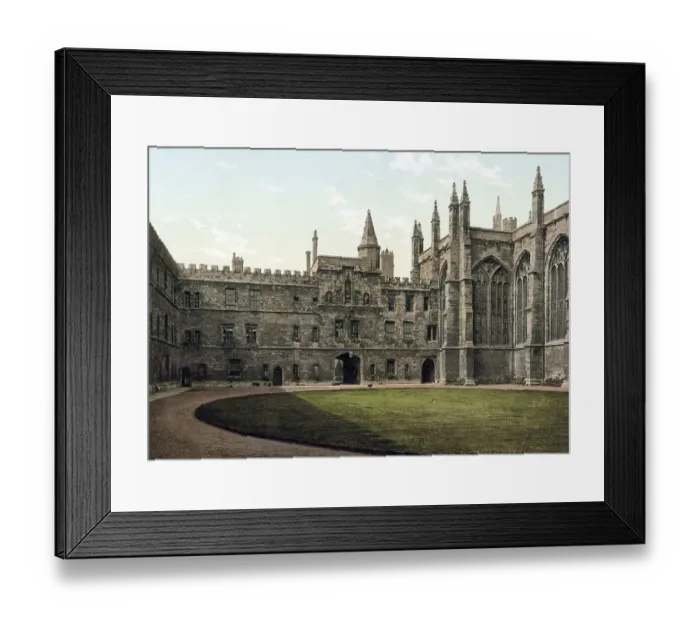 Framed Print : University, New college of Oxford
