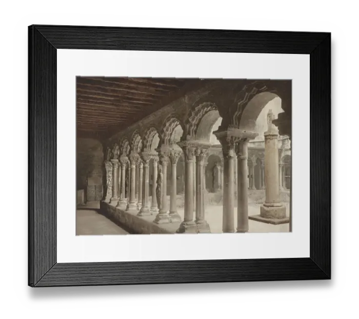 Framed Print : Romanesque cloister of the 12th century Framed Print : Romanesque cloister of the 12th century