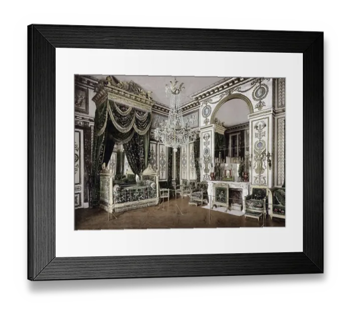 Framed Print : Palais de Fontainebleau. Chambre a Coucher de Napoleon I