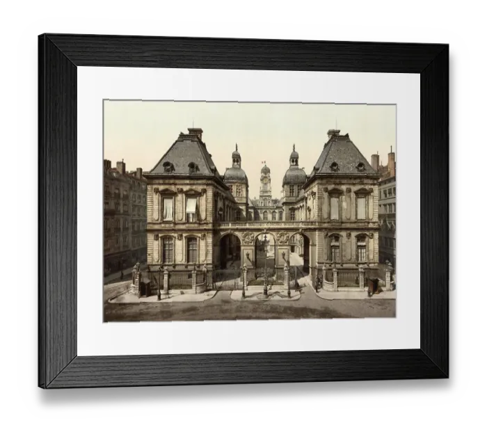 Framed Print : Lyon. Place de la Comedie. L'Hotel de Ville Framed Print : Lyon. Place de la Comedie. L'Hotel de Ville