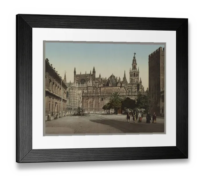Framed Print : Plaza del Triunfo con la Catedral Framed Print : Plaza del Triunfo con la Catedral