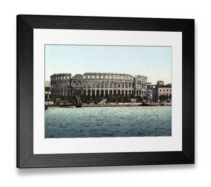 Framed Print : Pola, Arena del Mare, amphitheatre of Pula
