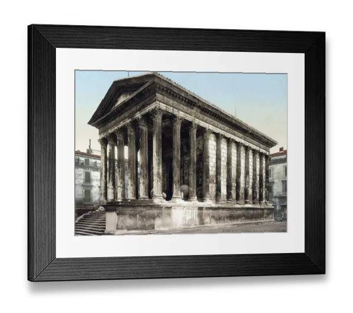 Framed Print : Maison Carree, Rectangular House Framed Print : Maison Carree, Rectangular House