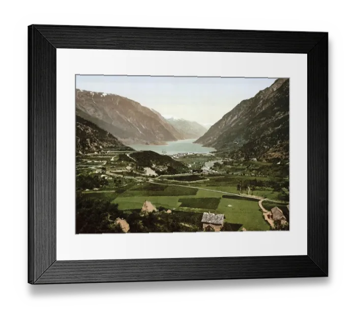 Framed Print : From Vikinghaug, Odde, Odda, Hardangerfjord