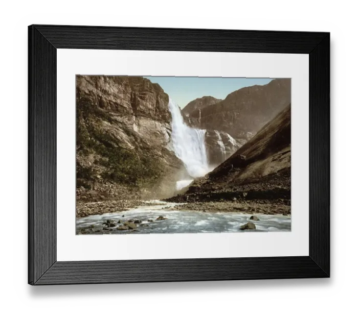 Framed Print : Skjeggedalsfos, Odde, Odda, Hardangerfjord Framed Print : Skjeggedalsfos, Odde, Odda, Hardangerfjord